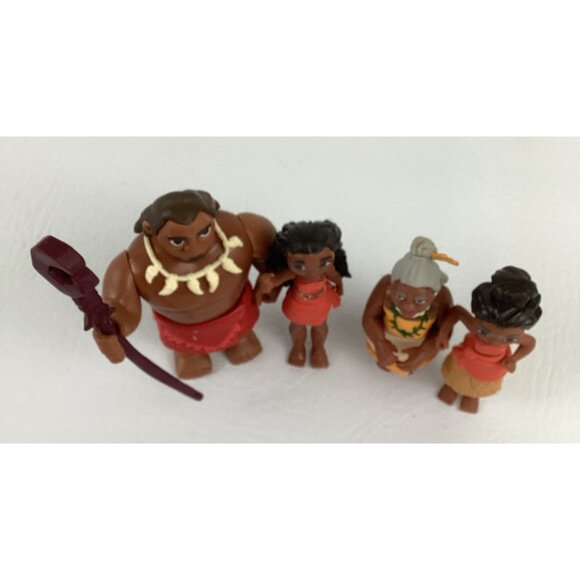 Disney Moana Deluxe Collectible Figure Chief Tui Gramma Tala Lot Hasbro Toy - Picture 2 of 6